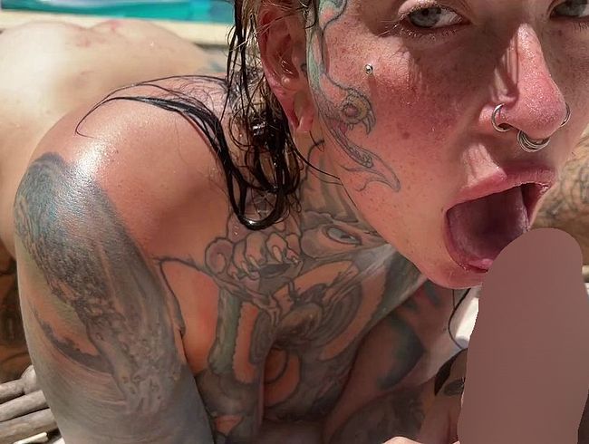 Micky-Bottenberg Porno Video: Kurzer bl*wjob am Pool